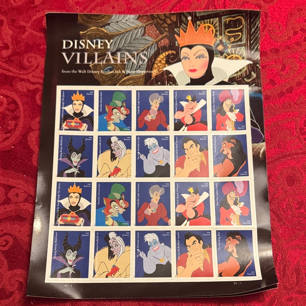 Disney Villains Forever Stamps